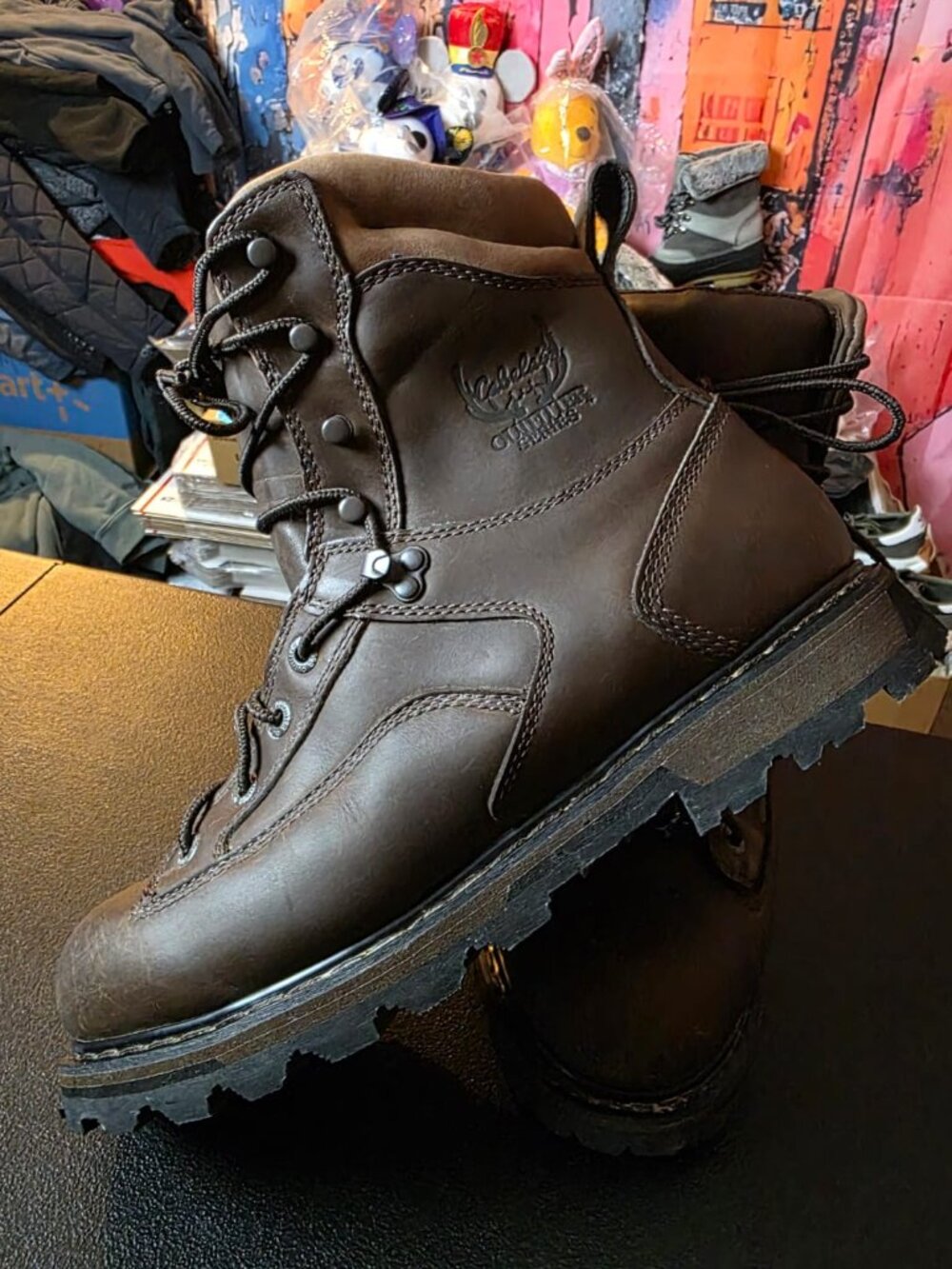 CABELAS Outfitter Series Men's 12 D GoreTex Leather Hiking Hunting Boots Vibram